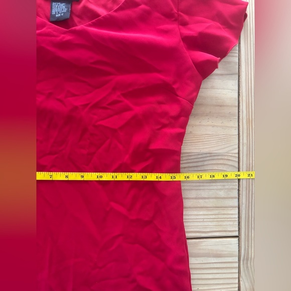 Wrap swing ruffle SL Fashions Scarlet Mini Dress - Picture 6 of 8